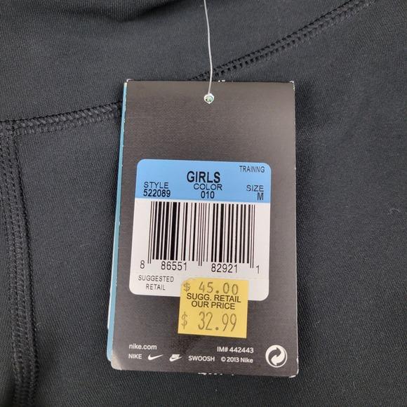 Nike Kids Black Leggings - Picture 8 of 11